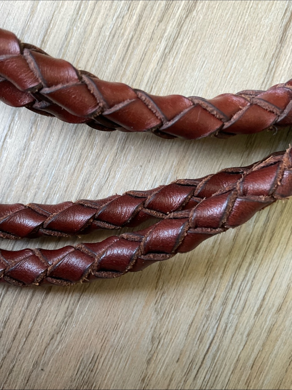 Brighton Double Barrel Brown Braided Leather Belt Cowgirl Boho Western SZ L/XL - Picture 7 of 10